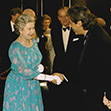 Mario Kassar with Queen Elizabeth II